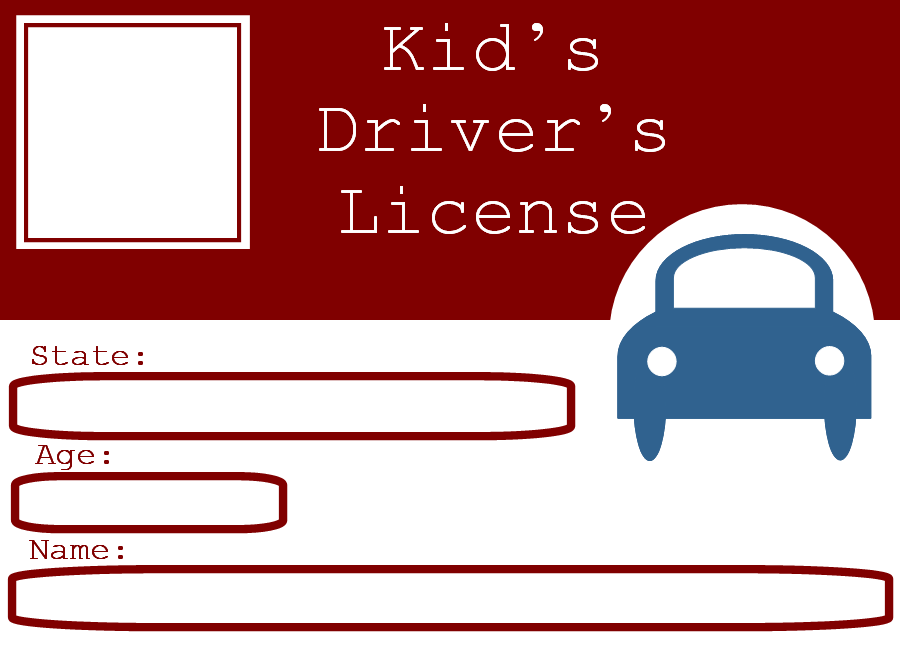 free printable drivers license templates